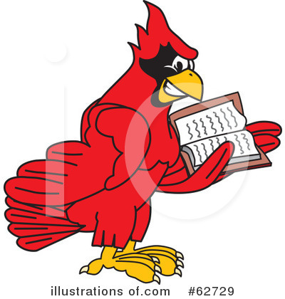 Royalty-Free (RF) Cardinal Character Clipart Illustration by Mascot Junction - Stock Sample #62729