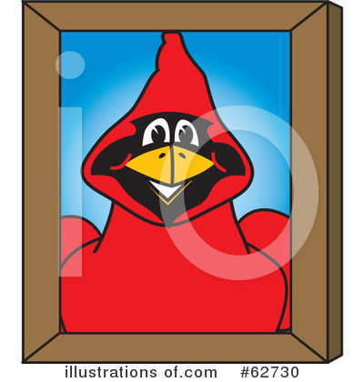 Royalty-Free (RF) Cardinal Character Clipart Illustration by Mascot Junction - Stock Sample #62730