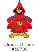 Cardinal Character Clipart #62738 by Mascot Junction