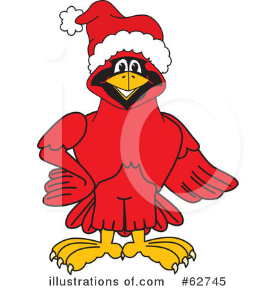 Royalty-Free (RF) Cardinal Character Clipart Illustration by Mascot Junction - Stock Sample #62745
