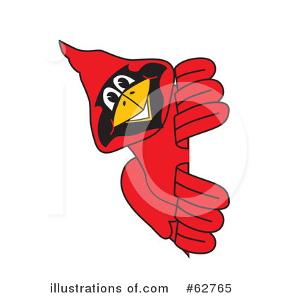 Royalty-Free (RF) Cardinal Character Clipart Illustration by Mascot Junction - Stock Sample #62765