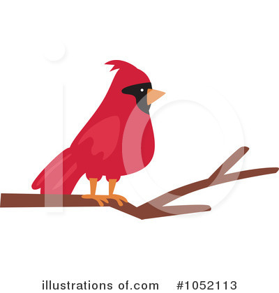 Royalty-Free (RF) Cardinal Clipart Illustration by peachidesigns - Stock Sample #1052113