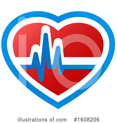 Heart Beat Clipart #1608206 by Vector Tradition SM
