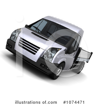 Royalty-Free (RF) Cargo Truck Clipart Illustration by KJ Pargeter - Stock Sample #1074471