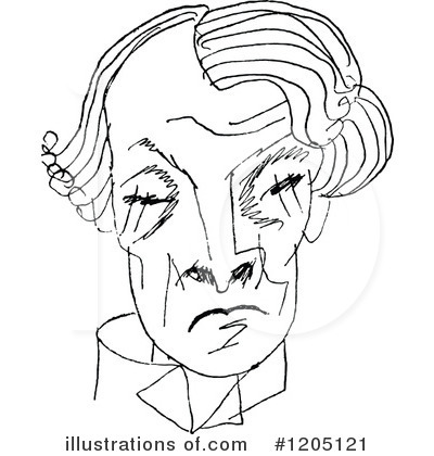 Royalty-Free (RF) Caricature Clipart Illustration by Prawny Vintage - Stock Sample #1205121