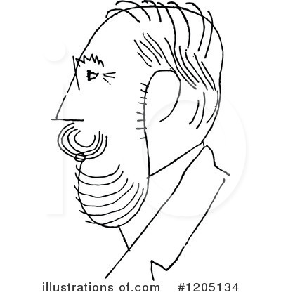 Royalty-Free (RF) Caricature Clipart Illustration by Prawny Vintage - Stock Sample #1205134