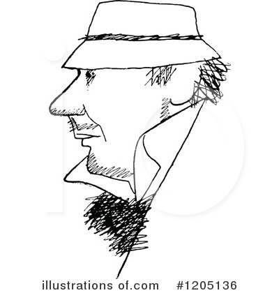 Royalty-Free (RF) Caricature Clipart Illustration by Prawny Vintage - Stock Sample #1205136