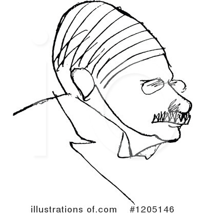 Royalty-Free (RF) Caricature Clipart Illustration by Prawny Vintage - Stock Sample #1205146