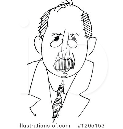 Royalty-Free (RF) Caricature Clipart Illustration by Prawny Vintage - Stock Sample #1205153