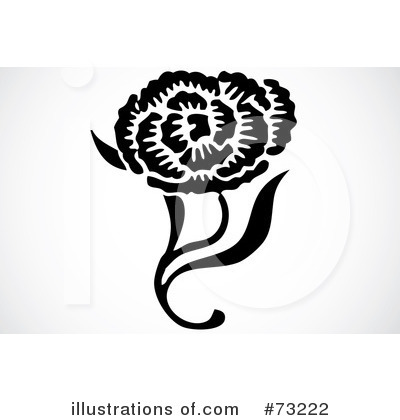 Royalty-Free (RF) Carnation Clipart Illustration by BestVector - Stock Sample #73222