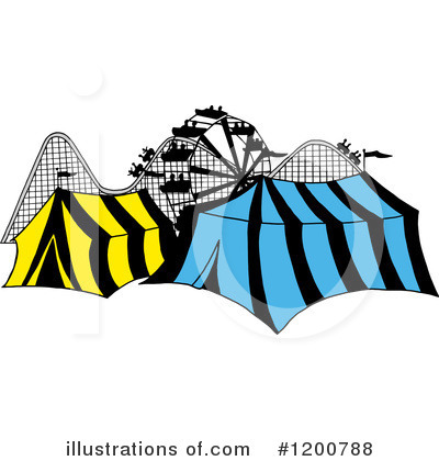 Royalty-Free (RF) Carnival Clipart Illustration by LaffToon - Stock Sample #1200788