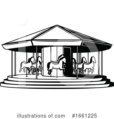 Merry Go Round Clipart #1661225 by Vector Tradition SM