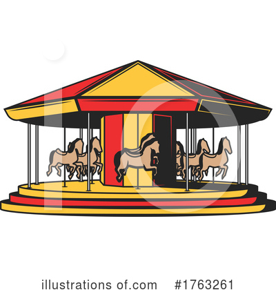 Carousel Clipart #1763261 by Vector Tradition SM