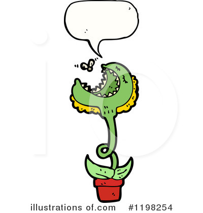 Royalty-Free (RF) Carnivorius Flower Clipart Illustration by lineartestpilot - Stock Sample #1198254