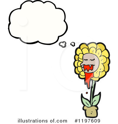 Royalty-Free (RF) Carnivorous Flower Clipart Illustration by lineartestpilot - Stock Sample #1197609