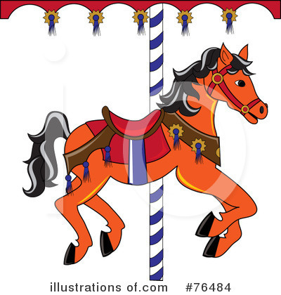 Royalty-Free (RF) Carousel Horse Clipart Illustration by Pams Clipart - Stock Sample #76484