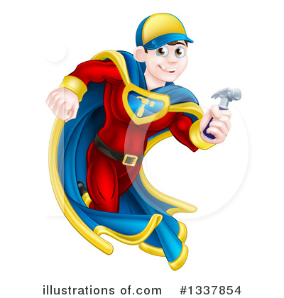 Super Man Clipart #1337854 by AtStockIllustration