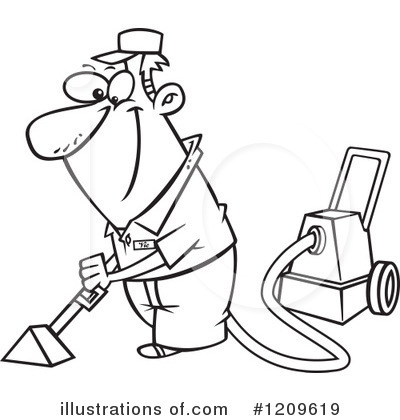 Carpet Cleaning Clipart #1209619 by toonaday