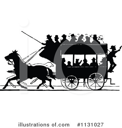 Horse Drawn Carriages Clipart #1131027 by Prawny Vintage