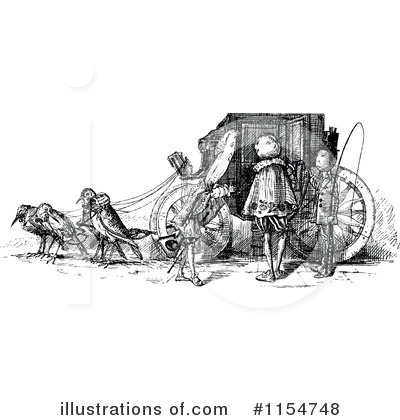 Royalty-Free (RF) Carriage Clipart Illustration by Prawny Vintage - Stock Sample #1154748