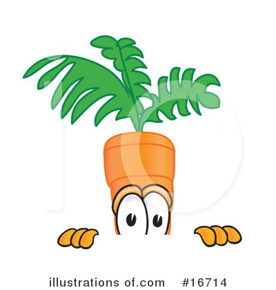 Carrot Character Clipart #16714 by Toons4Biz