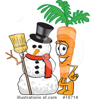 Carrot Character Clipart #16716 by Toons4Biz
