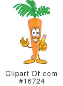Carrot Character Clipart #16724 by Toons4Biz