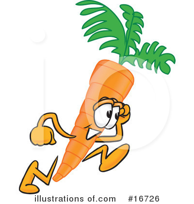 Royalty-Free (RF) Carrot Character Clipart Illustration by Mascot Junction - Stock Sample #16726