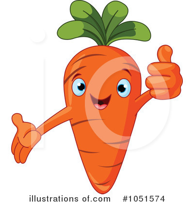 Royalty-Free (RF) Carrot Clipart Illustration by Pushkin - Stock Sample #1051574