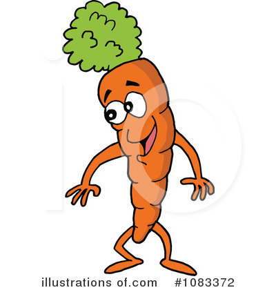 Royalty-Free (RF) Carrot Clipart Illustration by LaffToon - Stock Sample #1083372