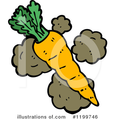 Royalty-Free (RF) Carrot Clipart Illustration by lineartestpilot - Stock Sample #1199746