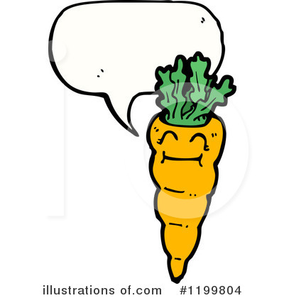 Royalty-Free (RF) Carrot Clipart Illustration by lineartestpilot - Stock Sample #1199804