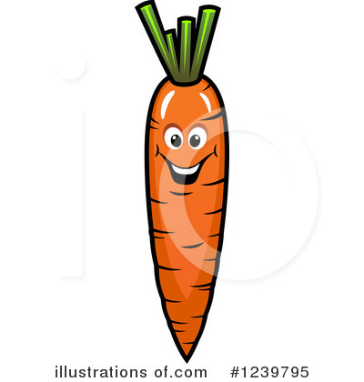 Royalty-Free (RF) Carrot Clipart Illustration by Vector Tradition SM - Stock Sample #1239795