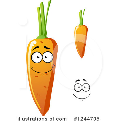 Royalty-Free (RF) Carrot Clipart Illustration by Vector Tradition SM - Stock Sample #1244705