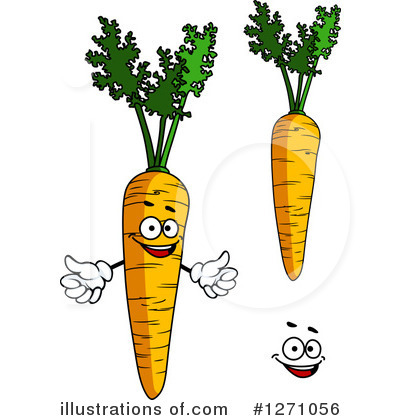 Royalty-Free (RF) Carrot Clipart Illustration by Vector Tradition SM - Stock Sample #1271056