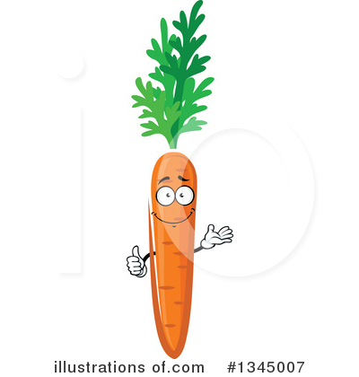 Royalty-Free (RF) Carrot Clipart Illustration by Vector Tradition SM - Stock Sample #1345007
