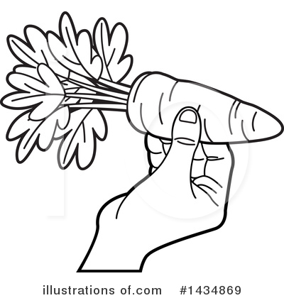 Royalty-Free (RF) Carrot Clipart Illustration by Lal Perera - Stock Sample #1434869