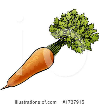 Royalty-Free (RF) Carrot Clipart Illustration by AtStockIllustration - Stock Sample #1737915