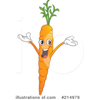 Royalty-Free (RF) Carrot Clipart Illustration by yayayoyo - Stock Sample #214979