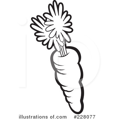 Royalty-Free (RF) Carrot Clipart Illustration by Lal Perera - Stock Sample #228077