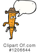 Carrot Cowboy Clipart #1206644 by lineartestpilot