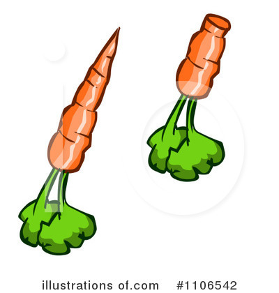 Royalty-Free (RF) Carrots Clipart Illustration by Cartoon Solutions - Stock Sample #1106542