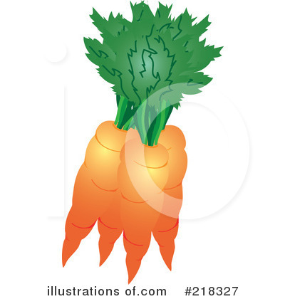 Royalty-Free (RF) Carrots Clipart Illustration by Pams Clipart - Stock Sample #218327