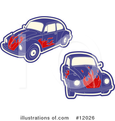 Vw Beetle Clipart #12026 by AtStockIllustration