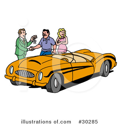 Royalty-Free (RF) Cars Clipart Illustration by LaffToon - Stock Sample #30285