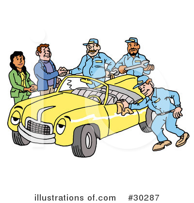 Royalty-Free (RF) Cars Clipart Illustration by LaffToon - Stock Sample #30287