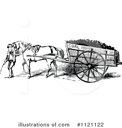 Royalty-Free (RF) Cart Clipart Illustration by Prawny Vintage - Stock Sample #1121122