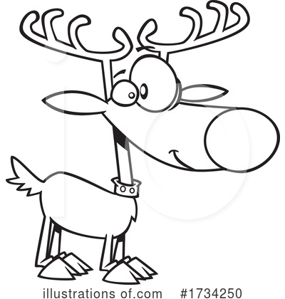 Reindeer Clipart #1734250 by toonaday