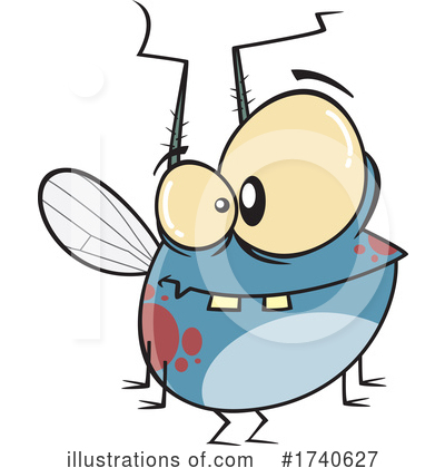 House Fly Clipart #1740627 by toonaday