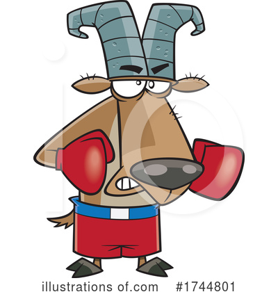 Boxing Gloves Clipart #1744801 by toonaday